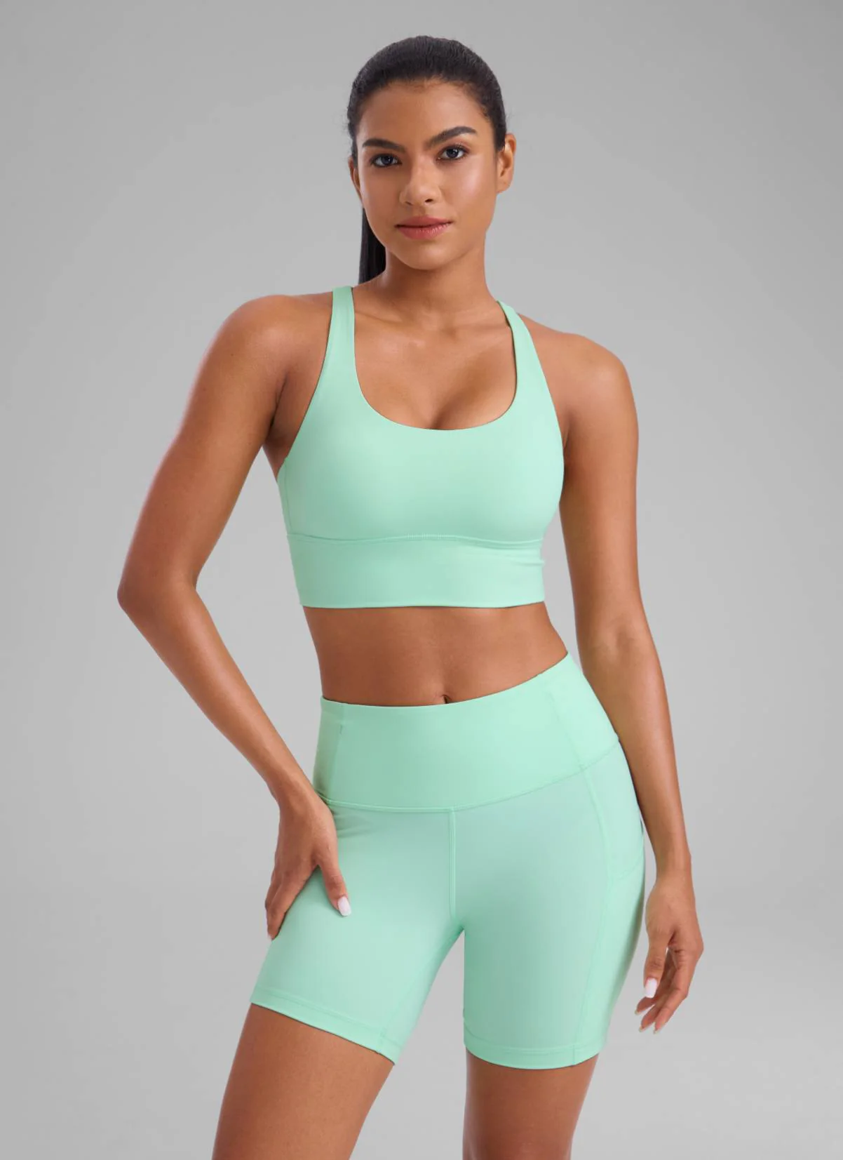 Nakedfeel Longline Criss Cross Back Bra - Image 9