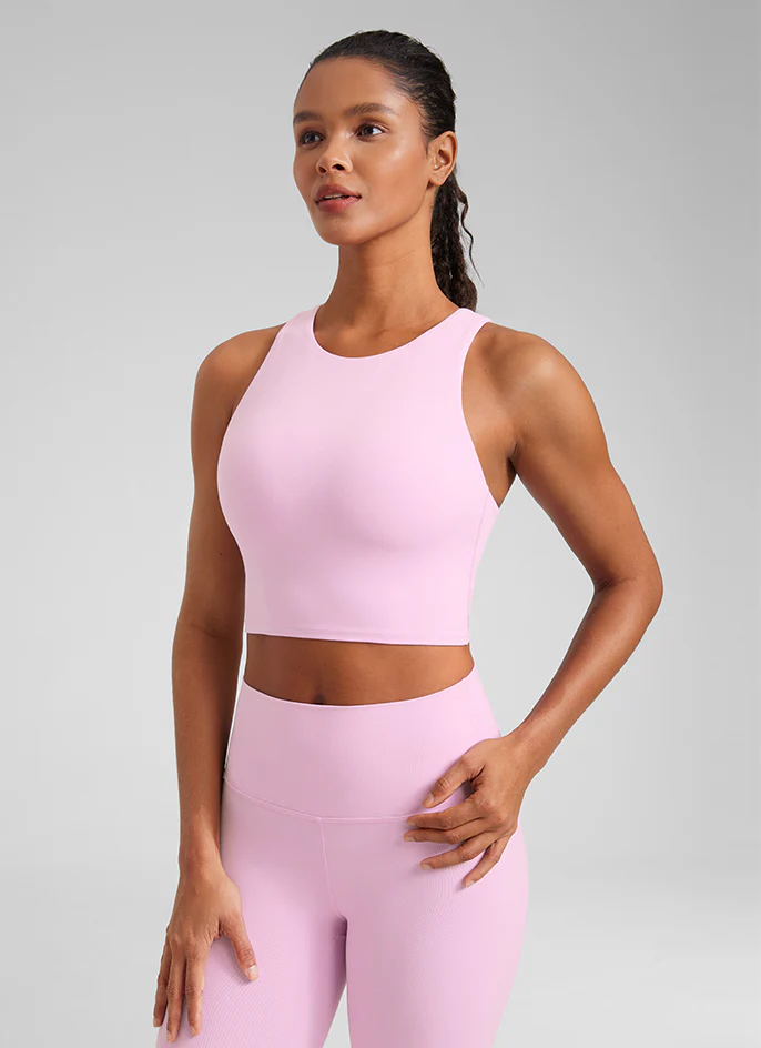 Butterluxe High Neck Built in Bra Tank - Image 21