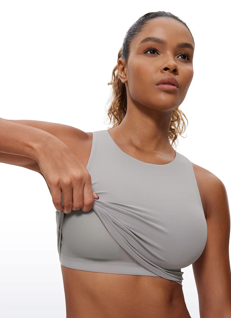 Butterluxe High Neck Built in Bra Tank - Image 14