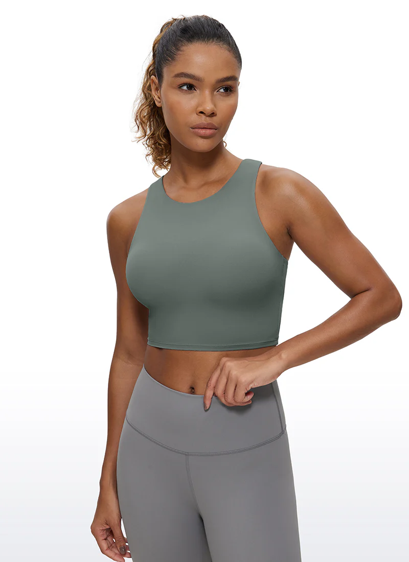 Butterluxe High Neck Built in Bra Tank - Image 16
