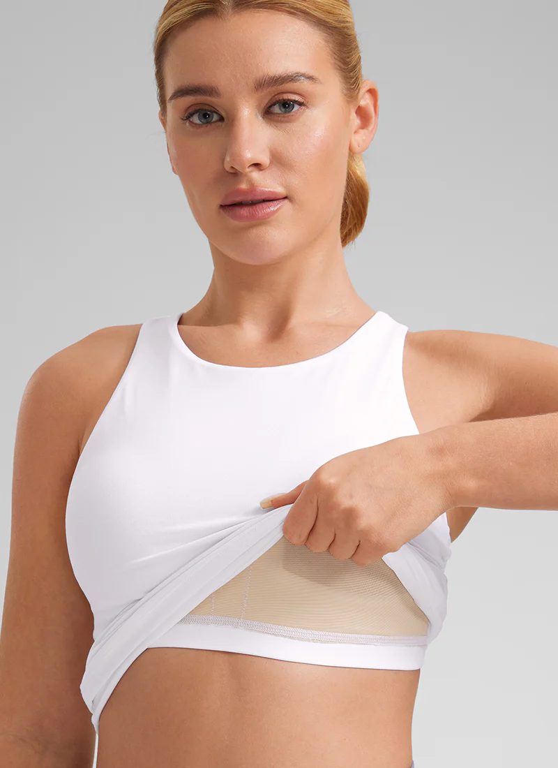 Butterluxe Built in Bra Scoop Neck Tank - Image 26