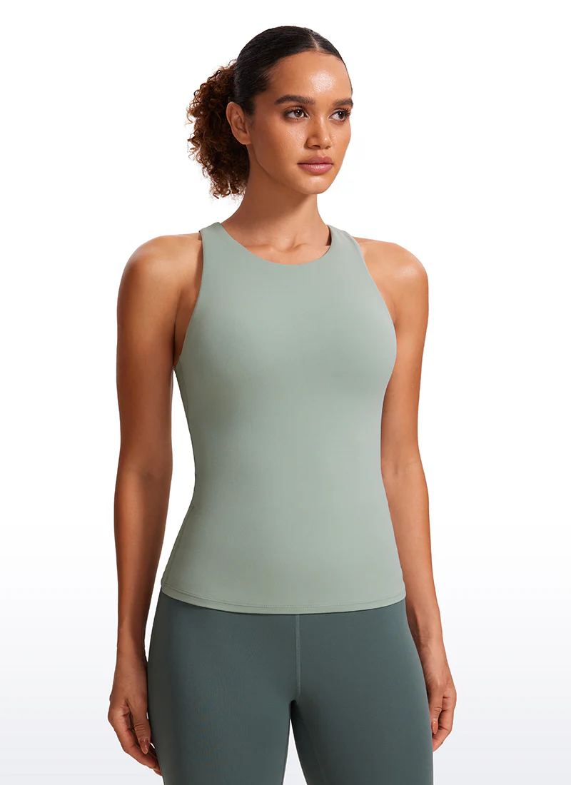 Butterluxe Built in Bra Scoop Neck Tank - Image 17