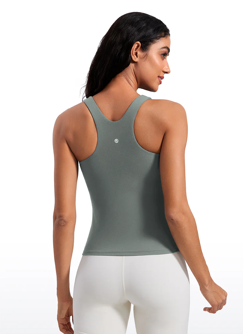Butterluxe Built in Bra Scoop Neck Tank - Image 2