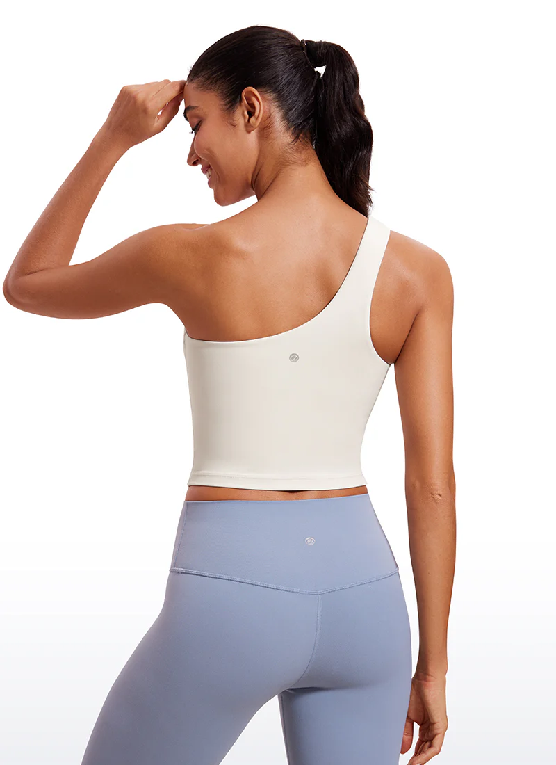 Butterluxe Built in Bra One Shoulder Tank - Image 10