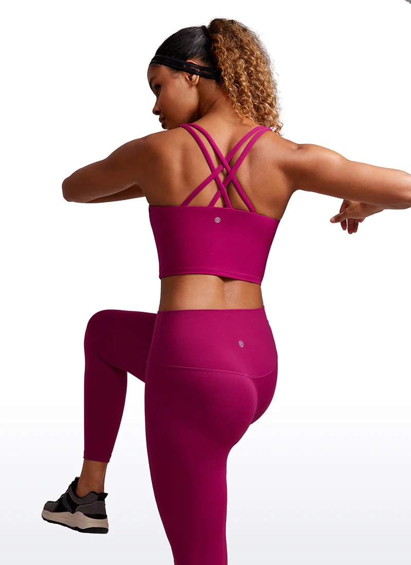 Butterluxe Criss Cross Back Built-in Bra Tanks - Image 24