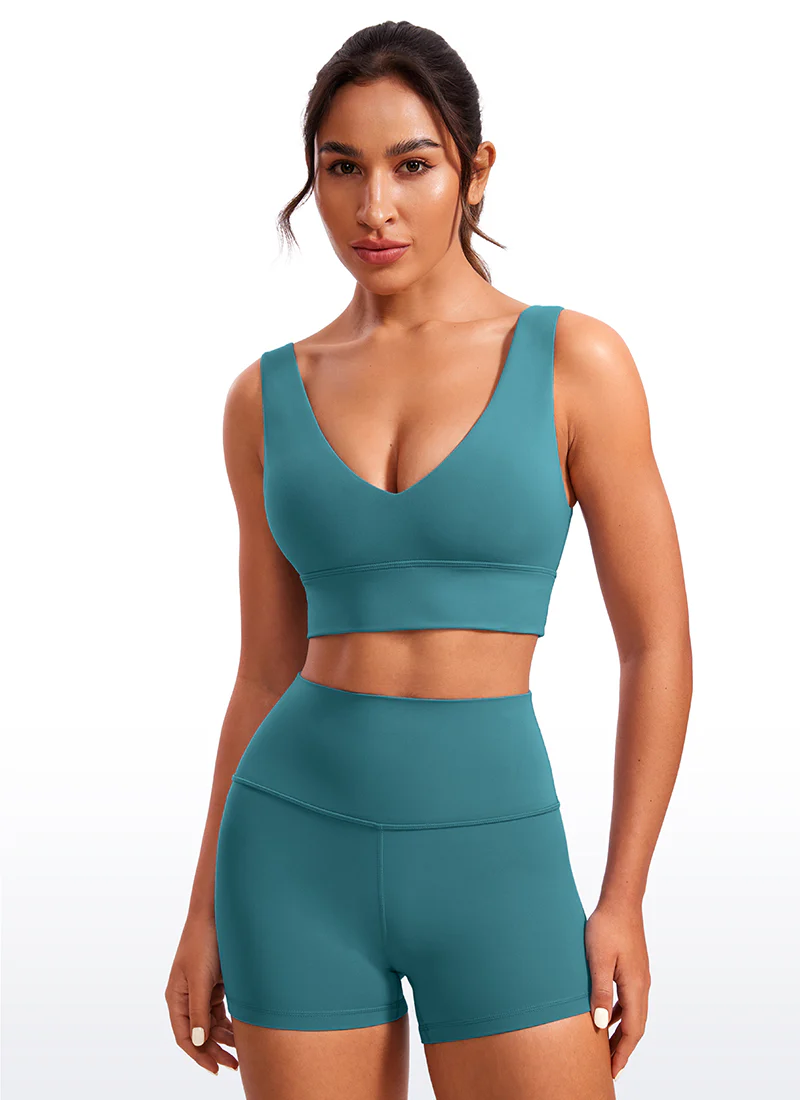 Butterluxe Deep V Neck Longline Sports Bra - Image 38