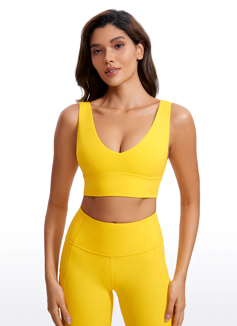 Butterluxe Deep V Neck Longline Sports Bra - Image 43