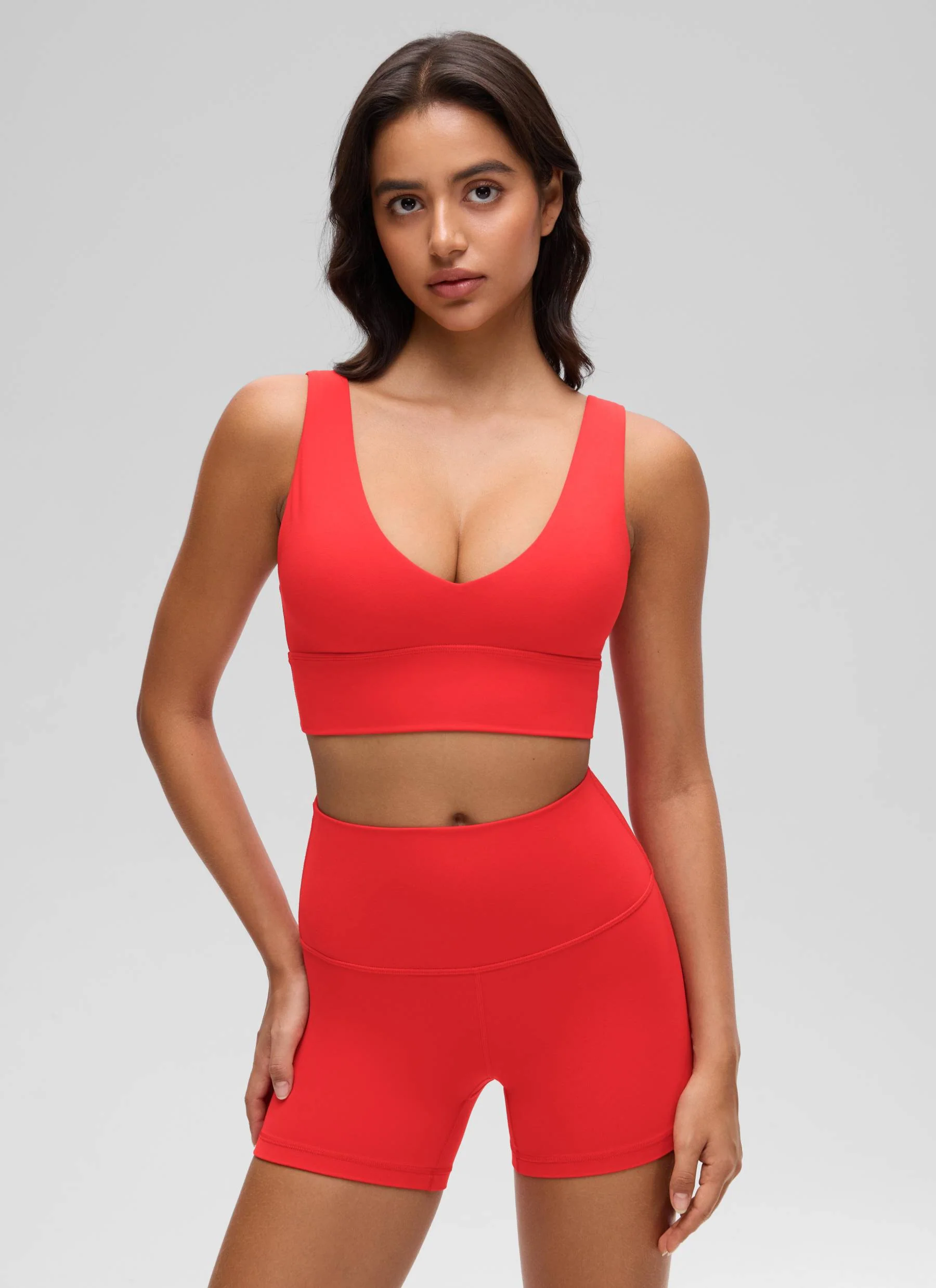 Butterluxe Deep V Neck Longline Sports Bra - Image 48