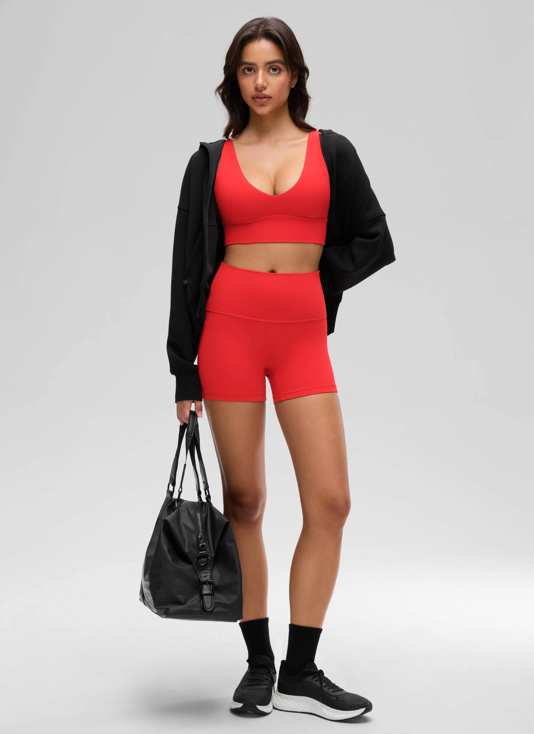 Butterluxe Deep V Neck Longline Sports Bra - Image 50
