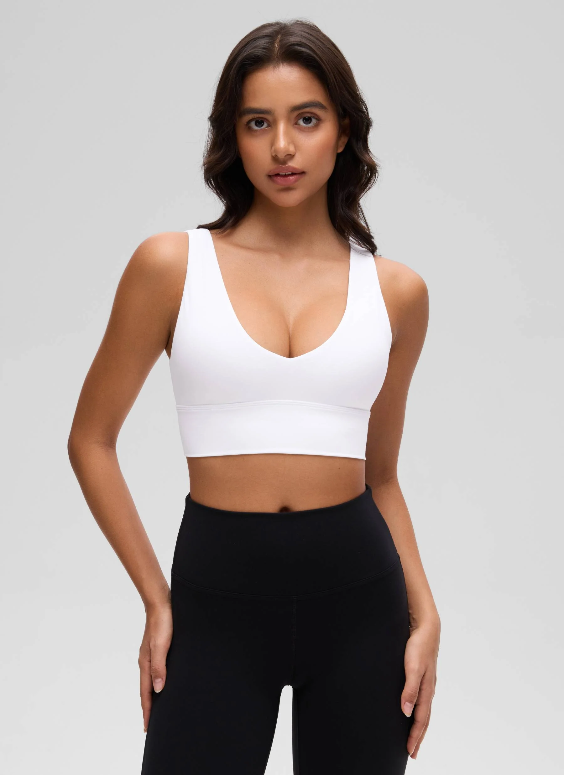 Butterluxe Deep V Neck Longline Sports Bra - Image 58