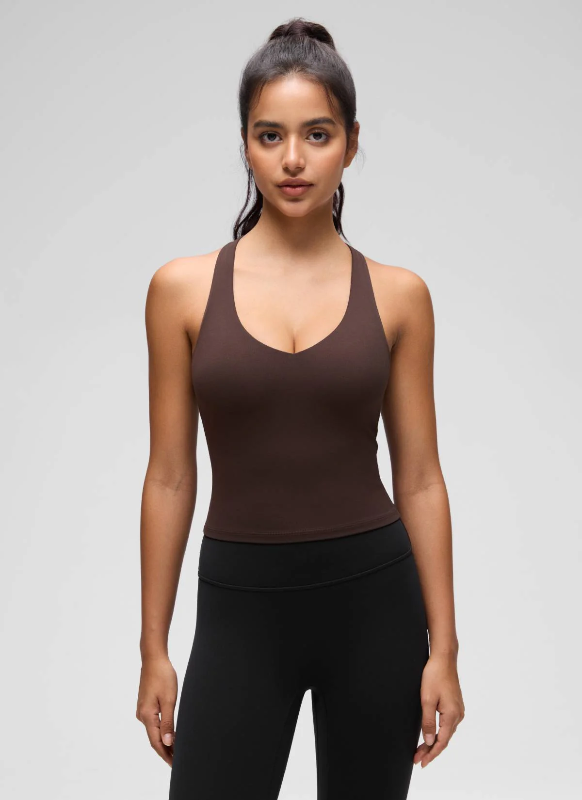 Butterluxe V Neck Racerback Shelf Bra Tank - Image 30