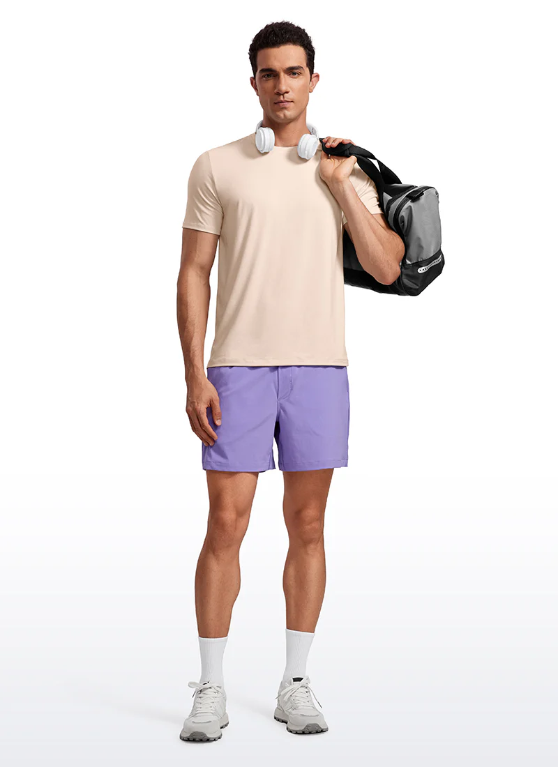 Quick Dry High Crewneck Short Sleeves Shirts - Image 15