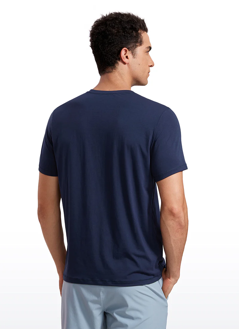 Quick Dry High Crewneck Short Sleeves Shirts - Image 22