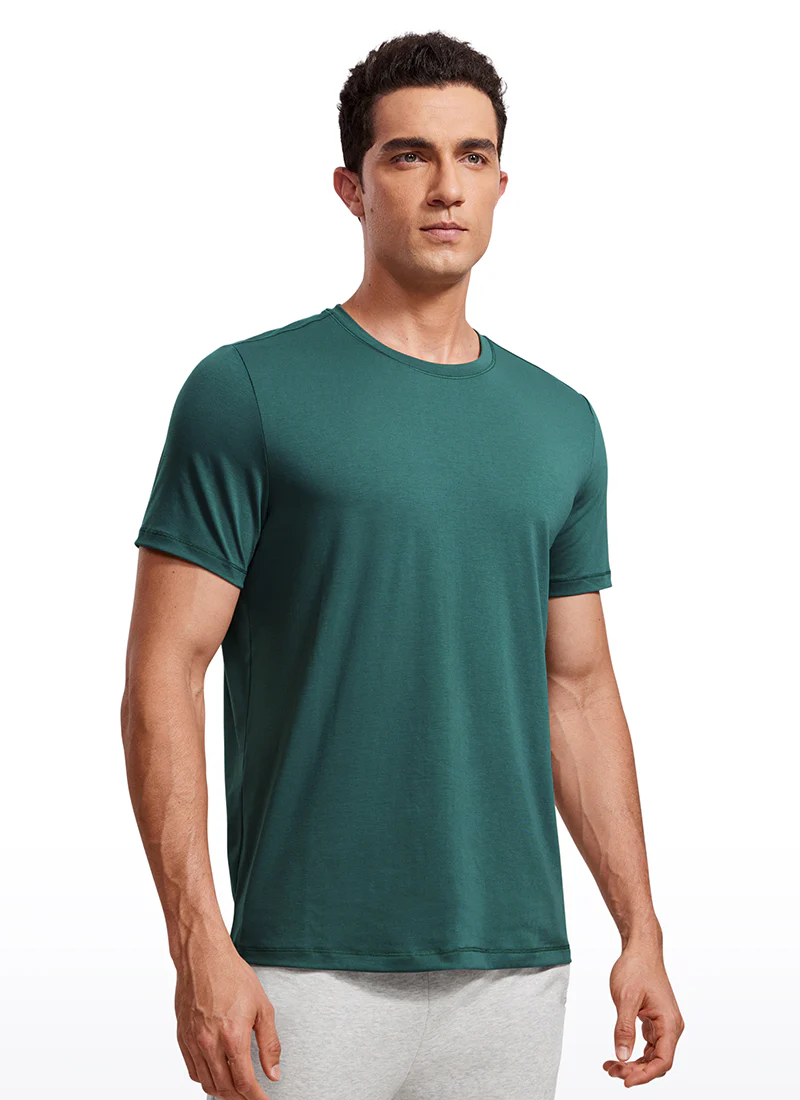 Quick Dry High Crewneck Short Sleeves Shirts - Image 25