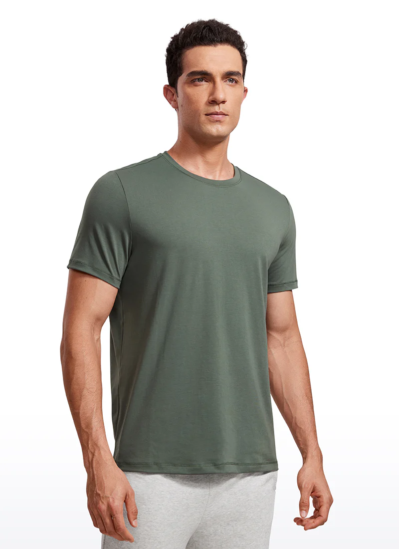 Quick Dry High Crewneck Short Sleeves Shirts - Image 33