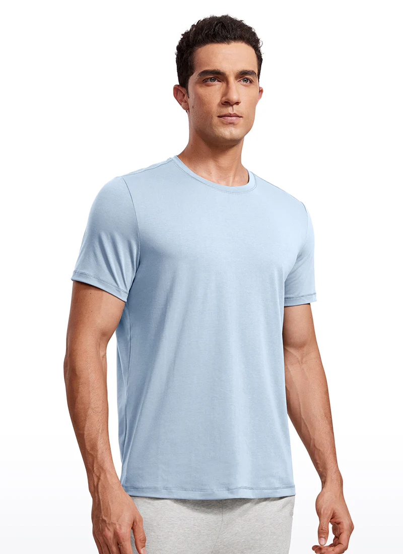 Quick Dry High Crewneck Short Sleeves Shirts - Image 49