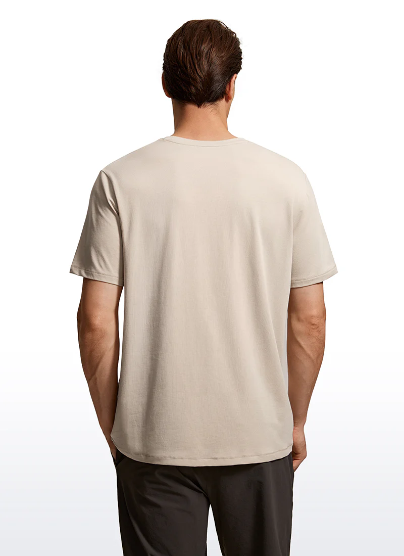 Pima Cotton T-Shirts Short Sleeve Crew Neck - Image 6