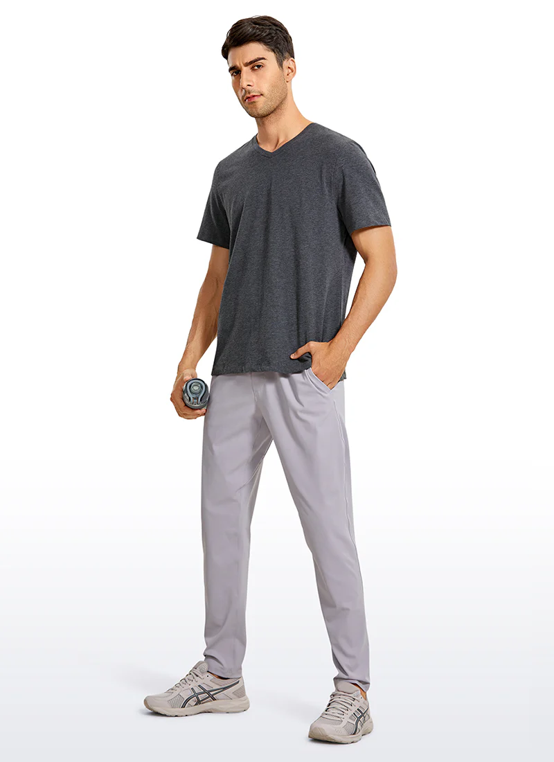 Pima Cotton Short Sleeve V Neck - Image 11