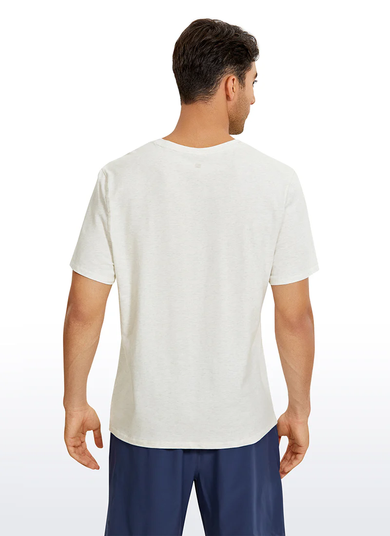 Pima Cotton Short Sleeve V Neck - Image 16