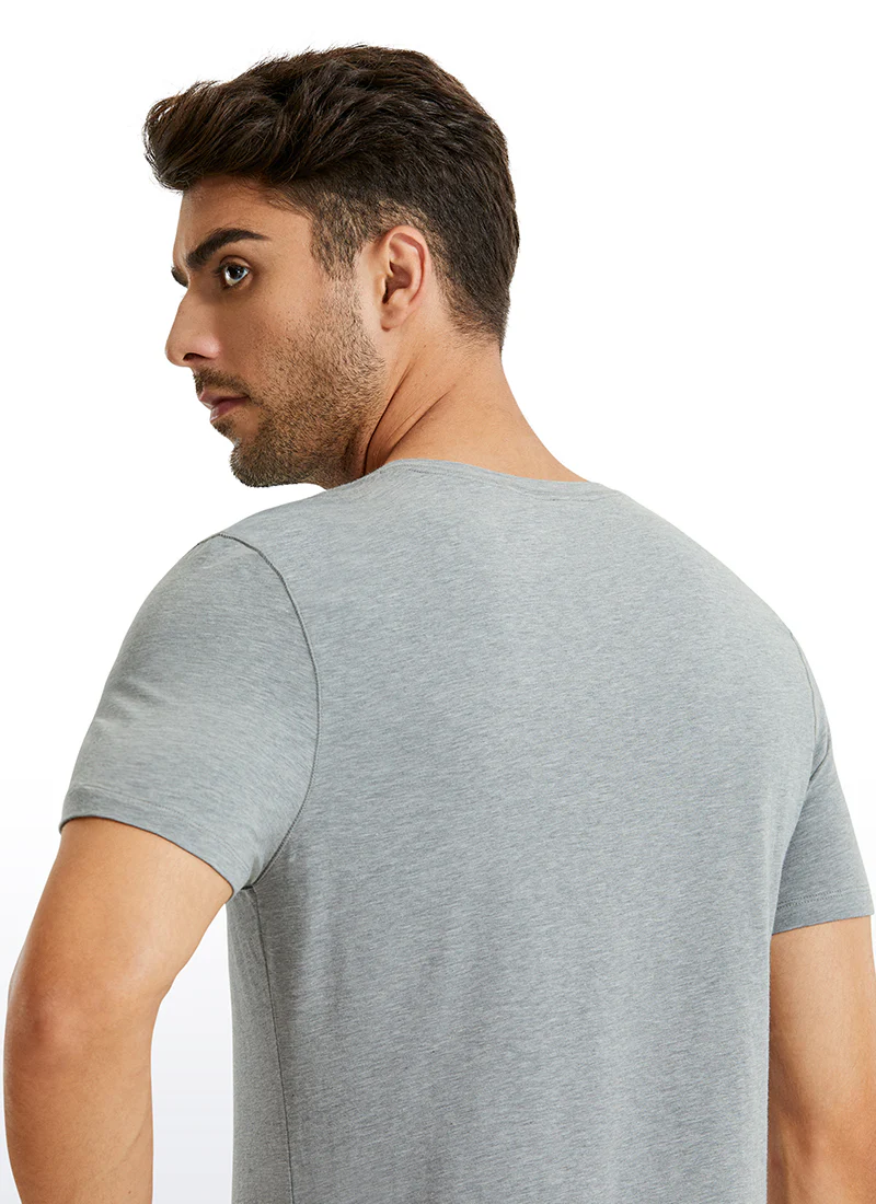 Pima Cotton Henley Short Sleeves - Image 18