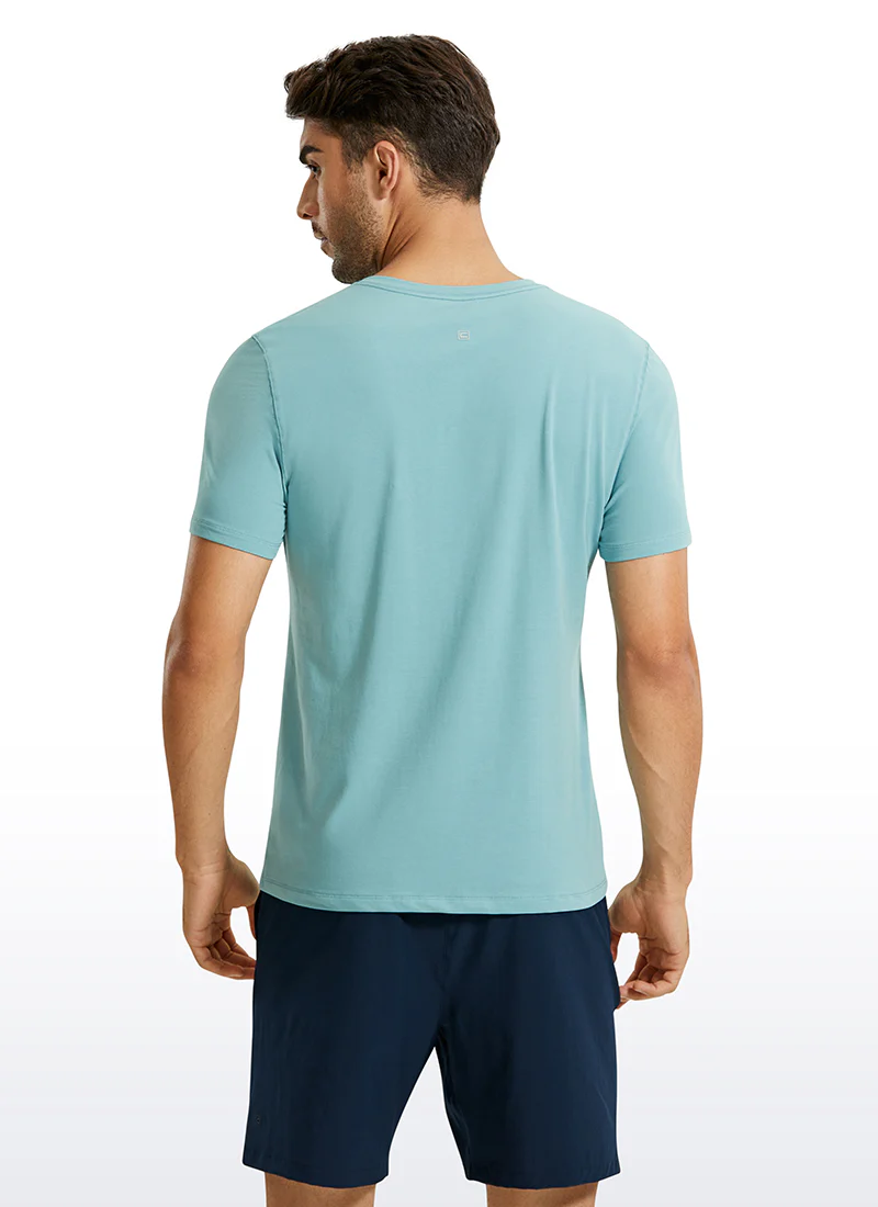 Pima Cotton Henley Short Sleeves - Image 3