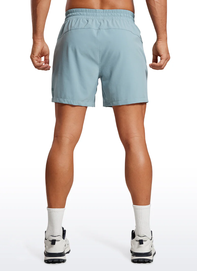Feathery-Fit 2 in 1 Athletic Shorts 5''- with Pockets - Image 17