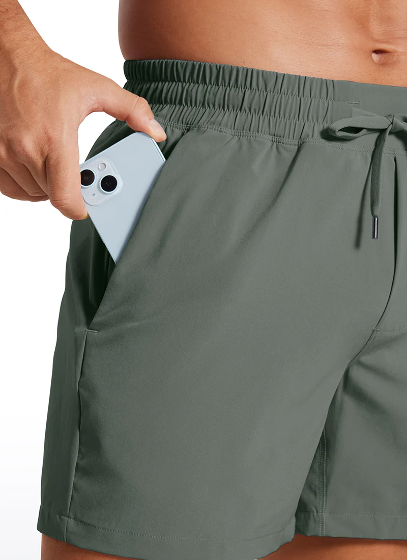Feathery-Fit 2 in 1 Athletic Shorts 5''- with Pockets - Image 25