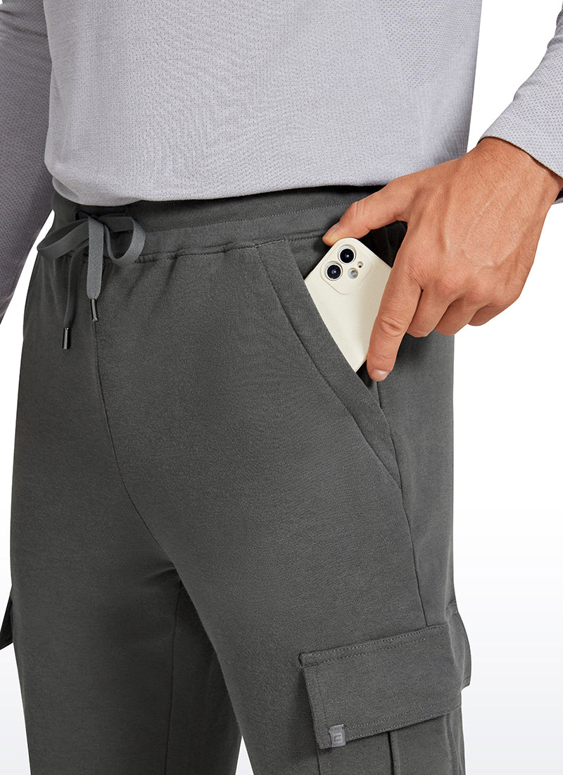 Stretch Classic-Fit Sweatpants with Multi Pockets 29" - Image 11