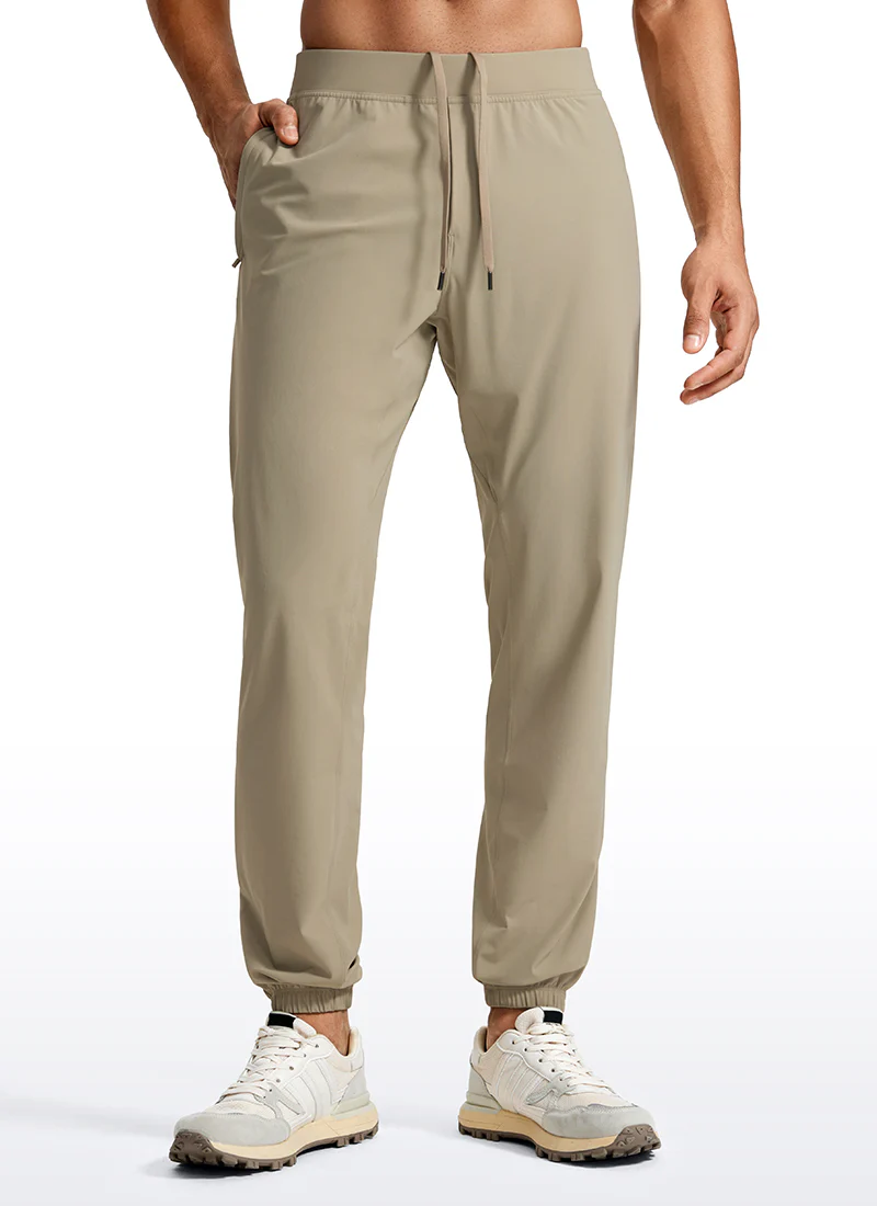 Lightweight Quick Dry Slim-Fit Joggers 31"-Zipper Pockets - Image 27