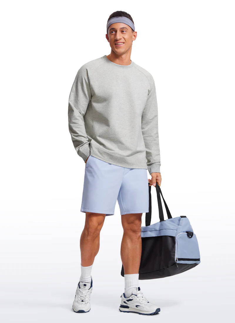French Terry Pullover Sweatshirts with Zip Pockets - Image 25