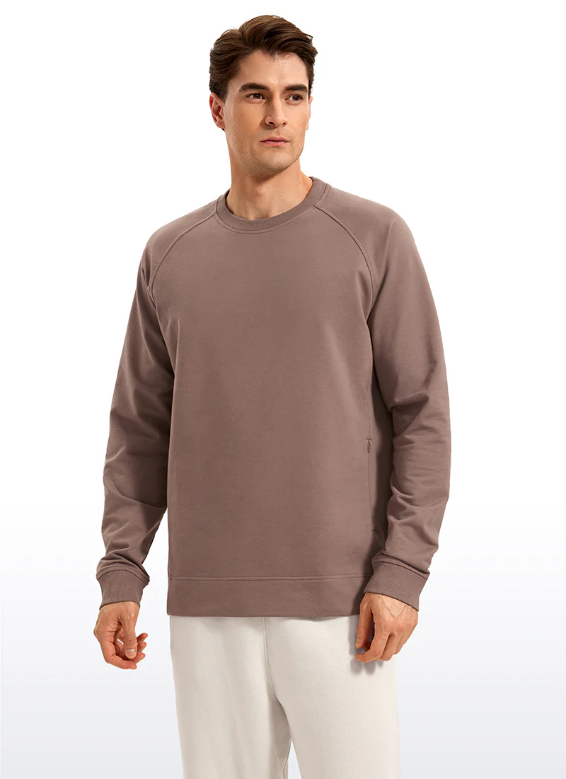 French Terry Pullover Sweatshirts with Zip Pockets - Image 28