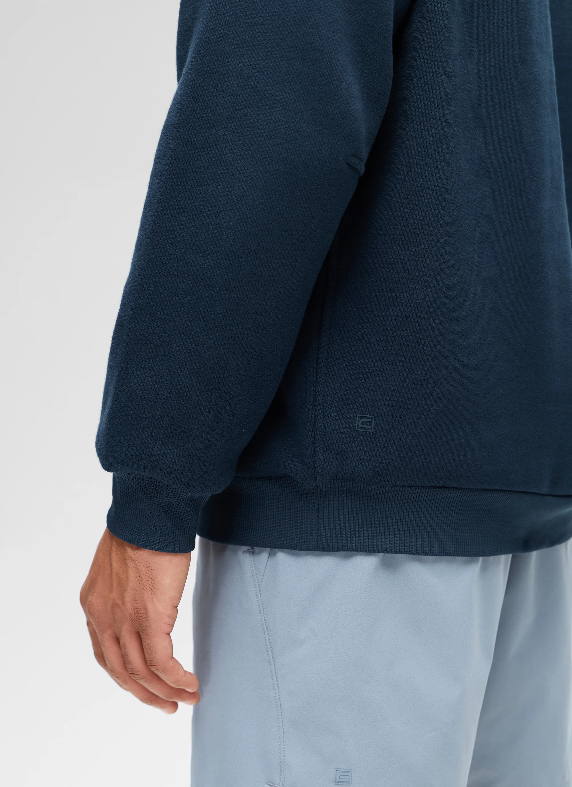 Fleece Lined Half Zip Sweatshirts Mock Neck - Image 27