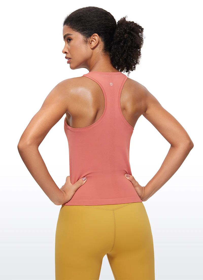 Seamless Scroop Neck Racerback Tank - Image 2