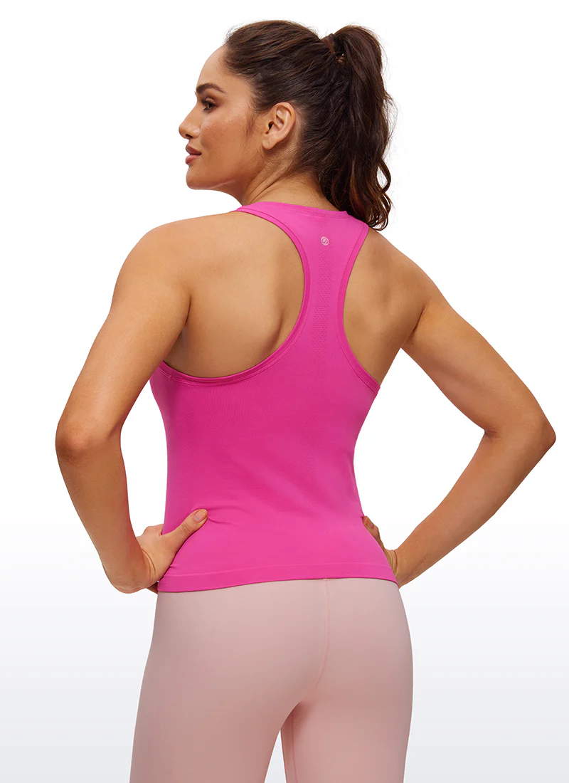 Seamless Scroop Neck Racerback Tank - Image 22