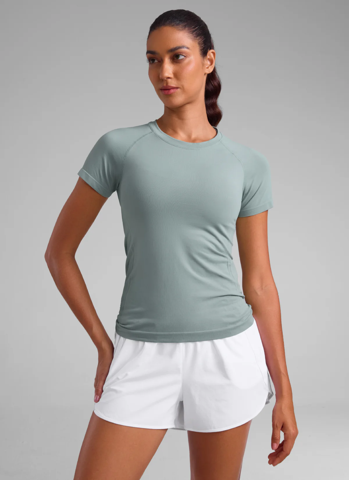 Seamless Hip Length Short Sleeve - Image 13