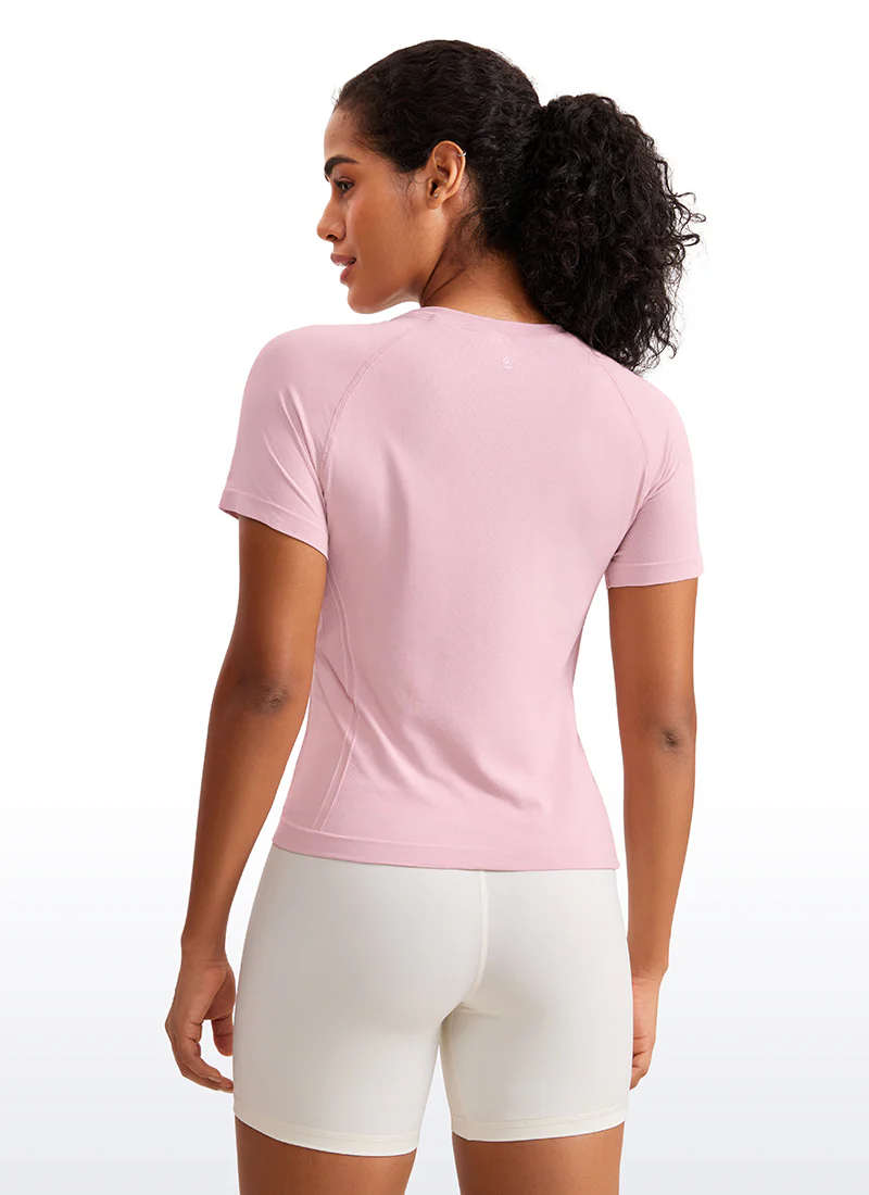 Seamless Waist Length Crewneck Short Sleeve - Image 10
