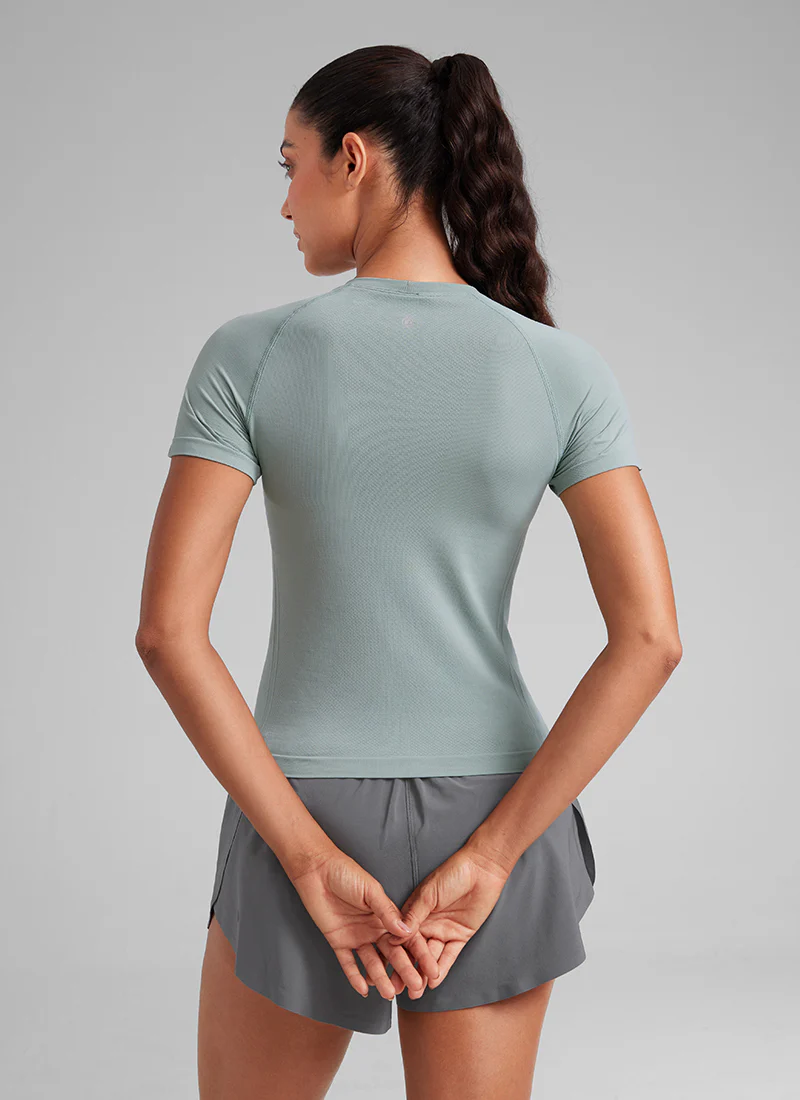 Seamless Waist Length Crewneck Short Sleeve - Image 14