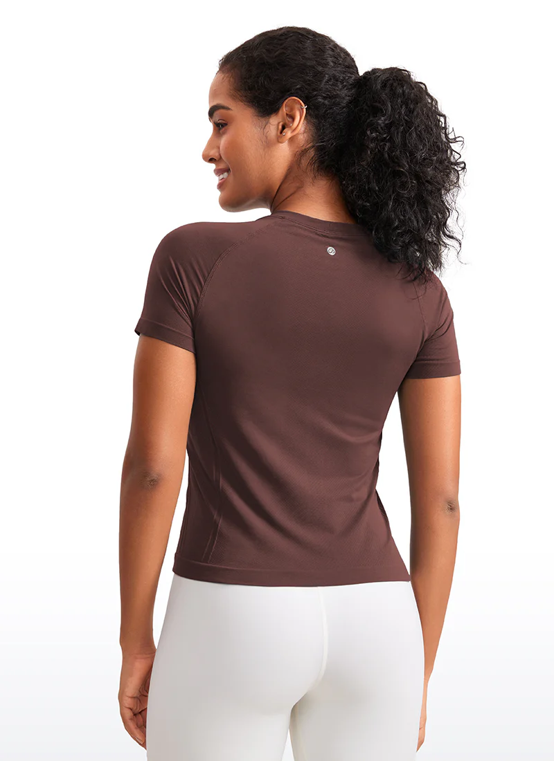 Seamless Waist Length Crewneck Short Sleeve - Image 6