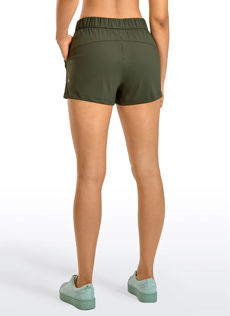 Stretch Mid Rise Pocket Shorts 2.5" - Image 6