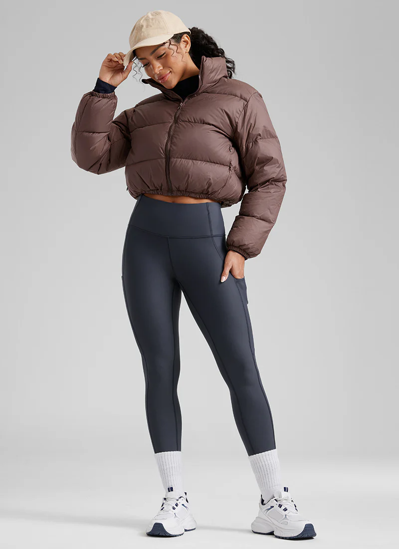 Thermal Fleece Lined Pocket Legging 28'' - Image 3