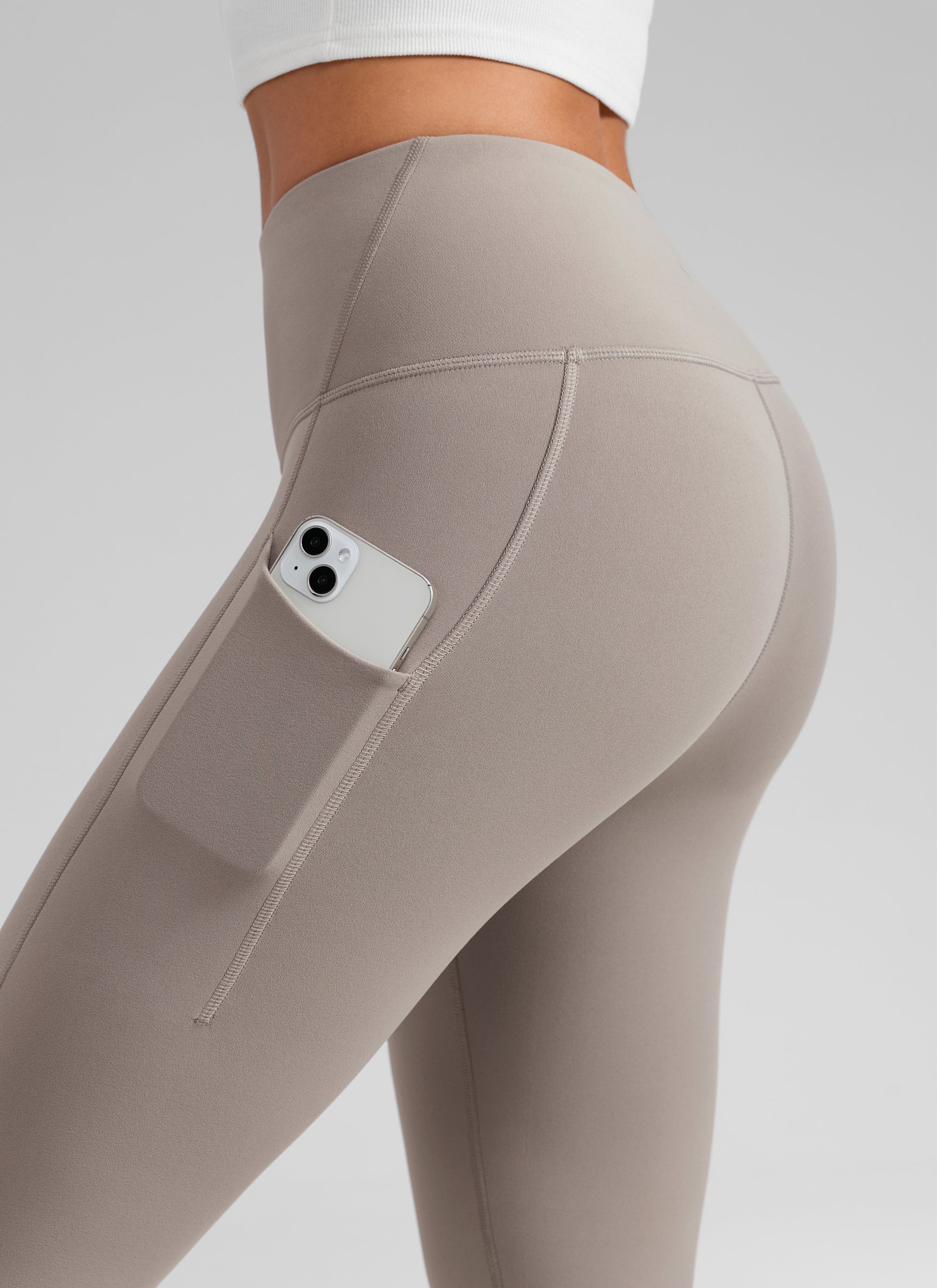 Water Resistant Fleece Lined Pocket Legging 28" - Image 37
