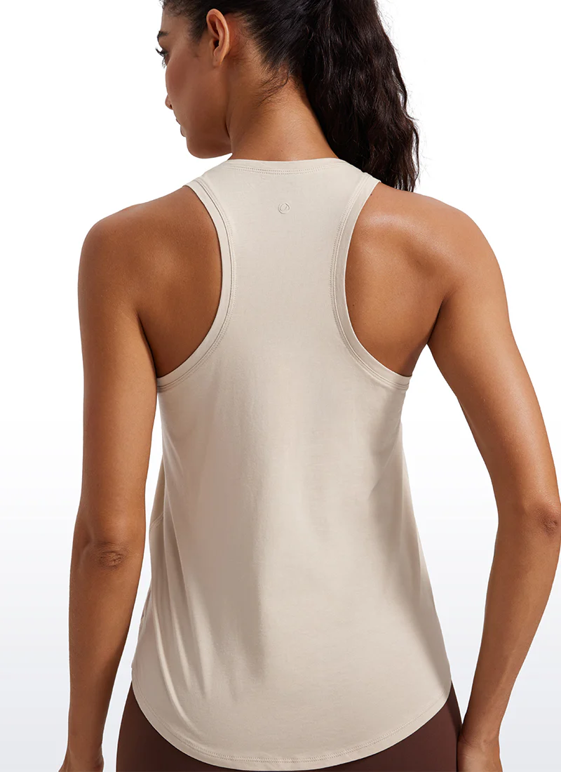 Pima Cotton Hip Length Racerback Tank - Image 19