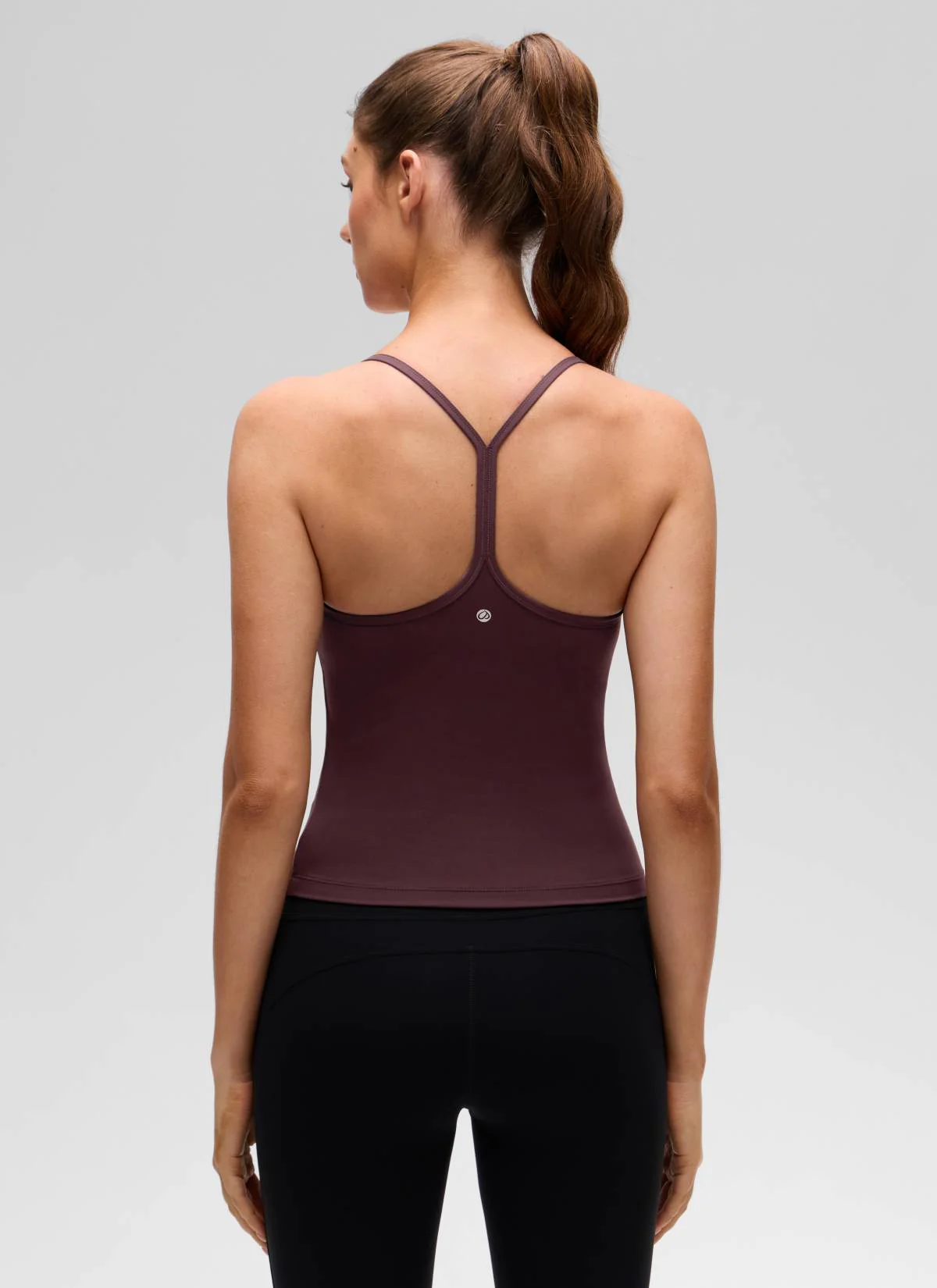 Butterluxe Waist Length Y Back Built in Bra Tank - Image 2