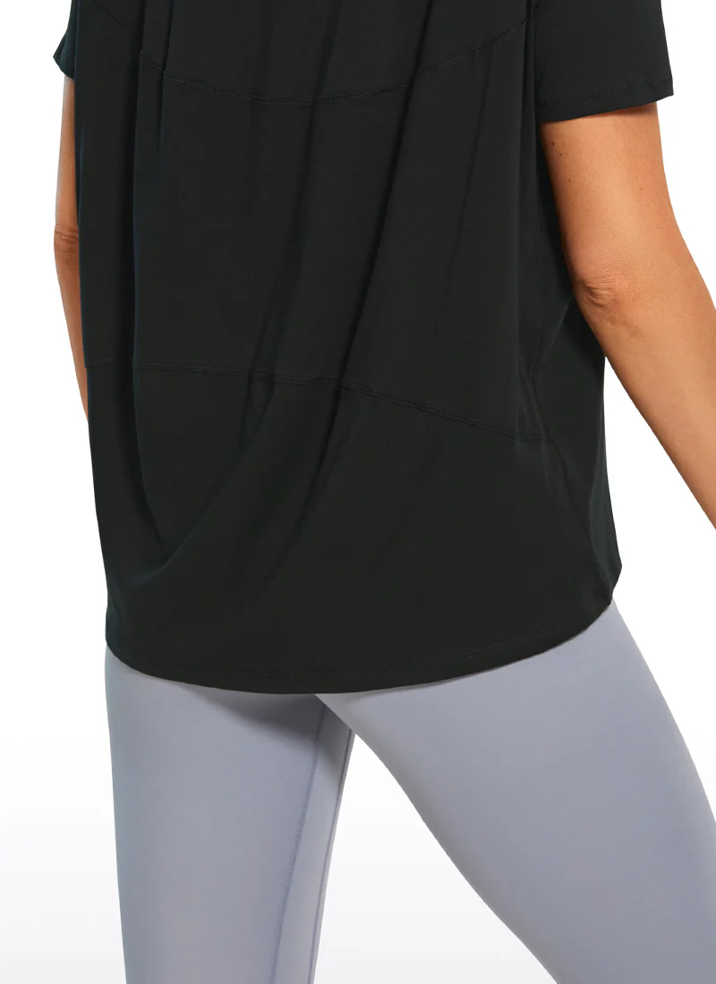 Pima Cotton Boat Neck Short Sleeve - Image 10