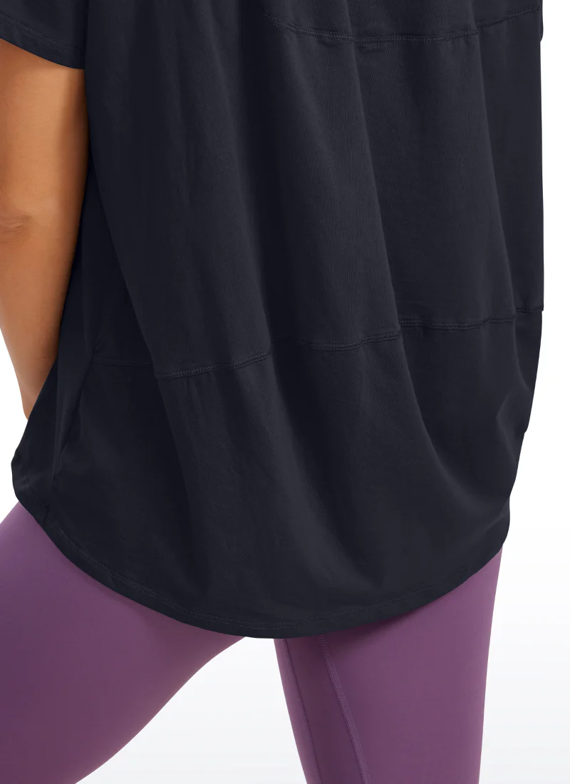 Pima Cotton Boat Neck Short Sleeve - Image 20