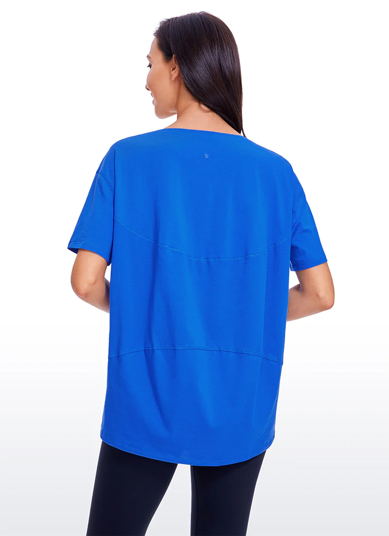 Pima Cotton Boat Neck Short Sleeve - Image 24