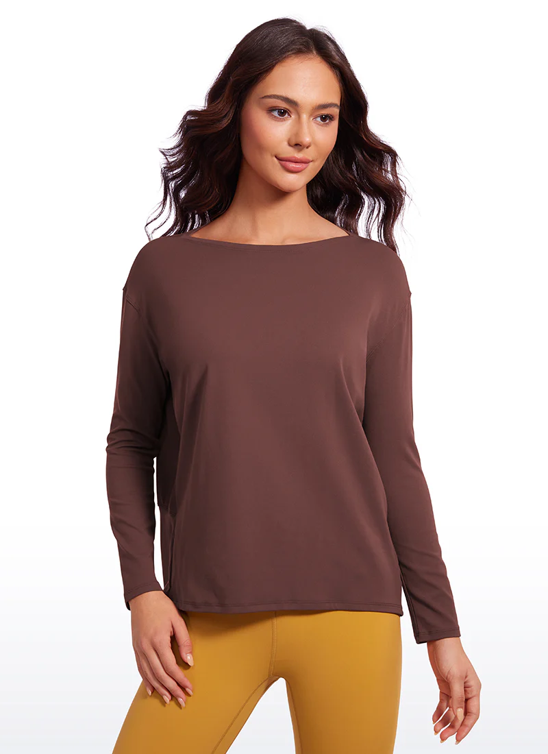 Butterluxe-Light Hip Length Back Hem Long Sleeves - Image 12