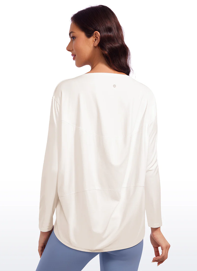 Butterluxe-Light Hip Length Back Hem Long Sleeves - Image 17