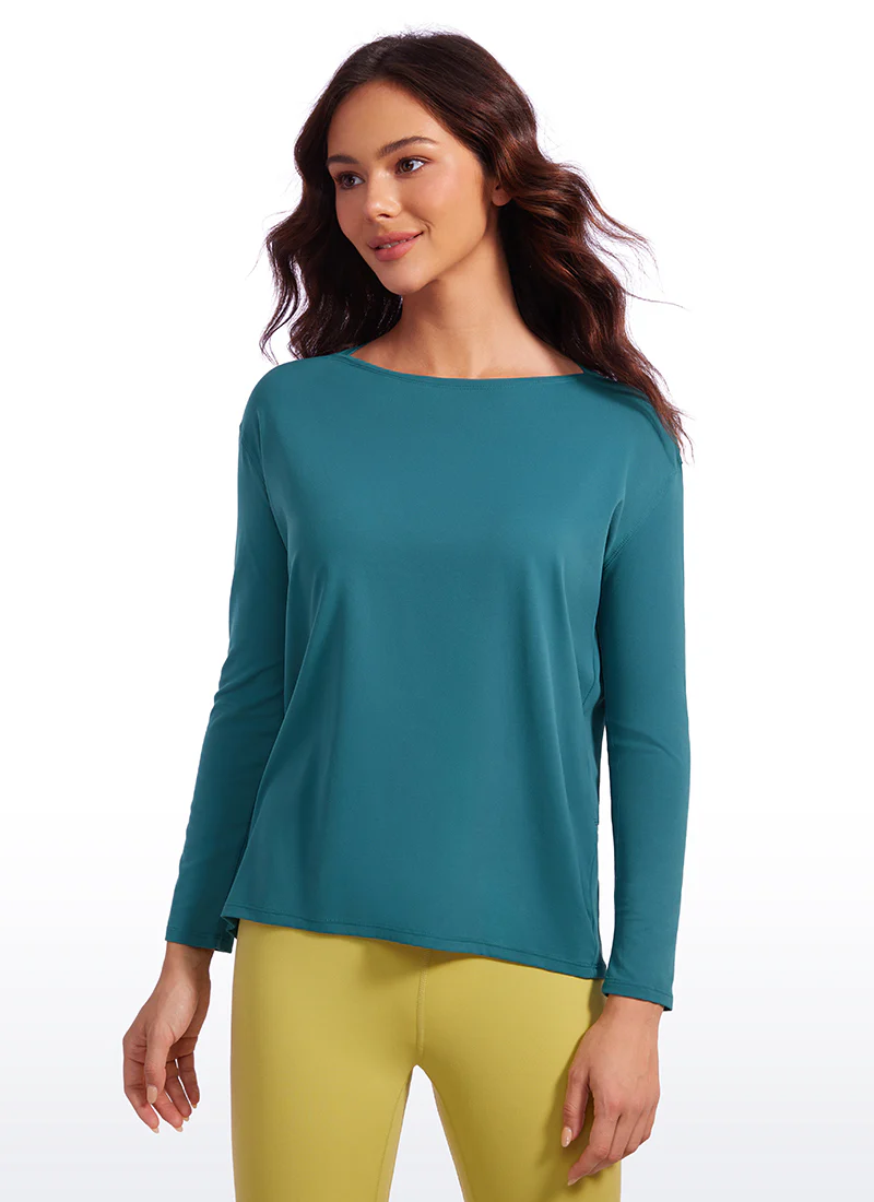 Butterluxe-Light Hip Length Back Hem Long Sleeves - Image 20