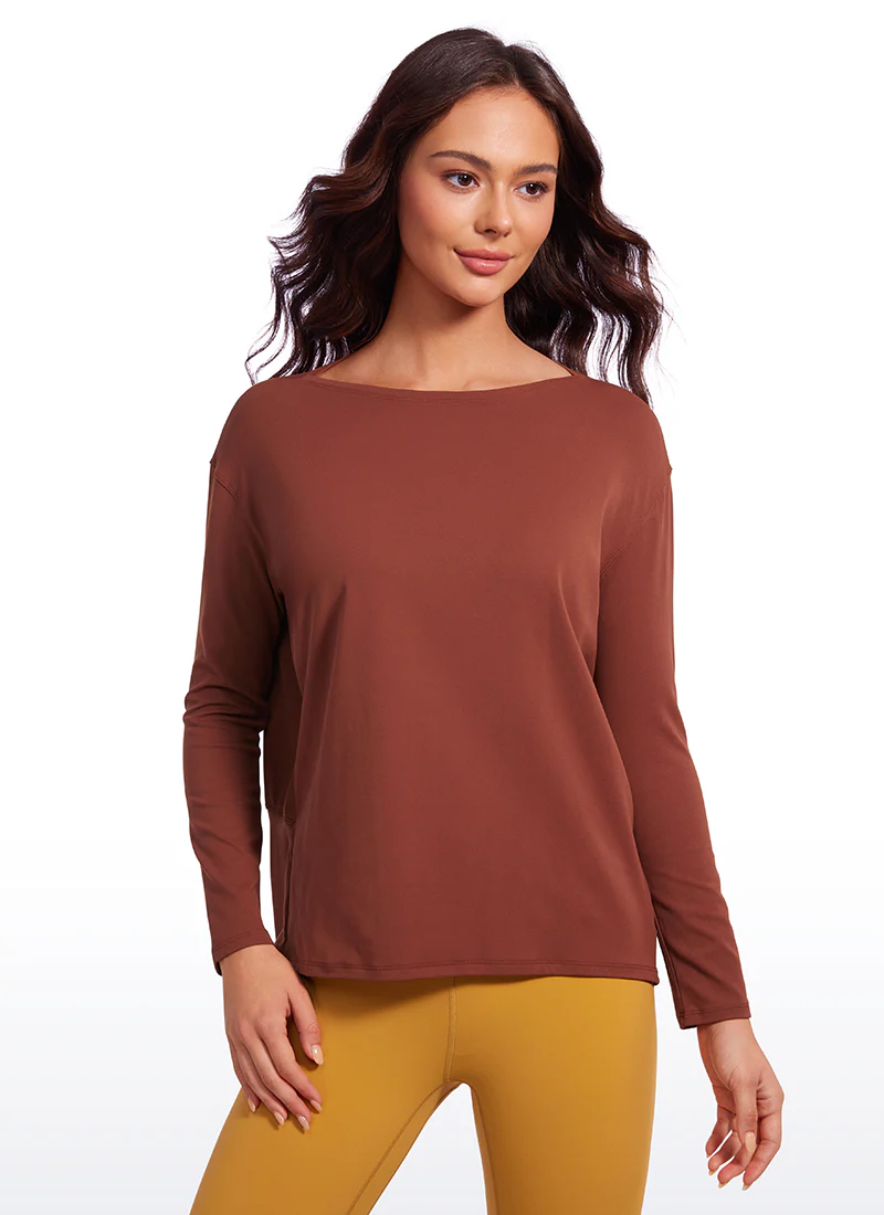 Butterluxe-Light Hip Length Back Hem Long Sleeves - Image 24